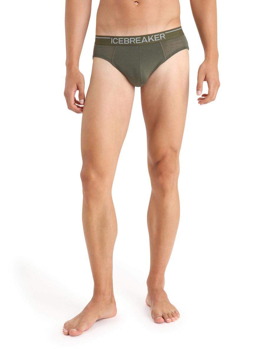 Icebreaker Merino Anatomica Briefs Miesten Alusvaatteet Oliivinvihreä | FI 1297LISH